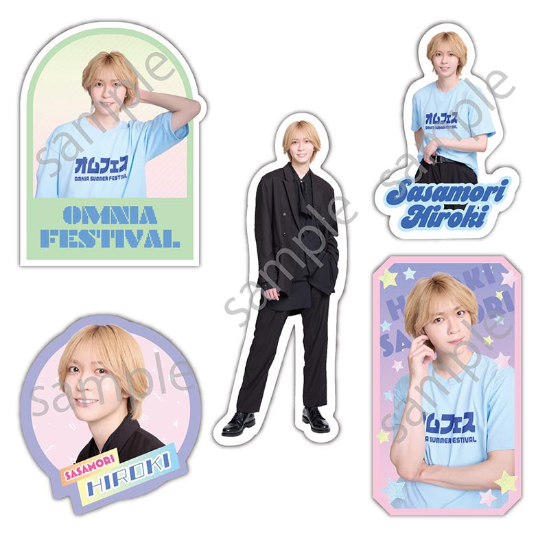 ランダムステッカー笹森裕貴（全5種1枚入り） [オムフェス2026]＜受付期間：～9/8＞