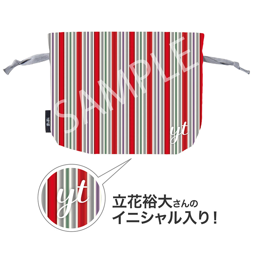 Kokura Shima-Shima Drawstring Pouch① [Yuta Tachibana BD2026]＜Order Period: ～8/3＞